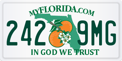 FL license plate 2429MG