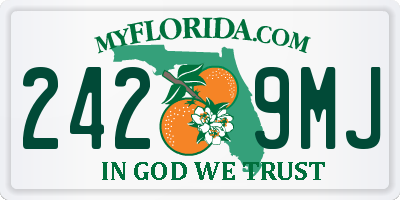 FL license plate 2429MJ