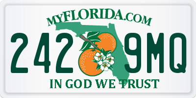 FL license plate 2429MQ
