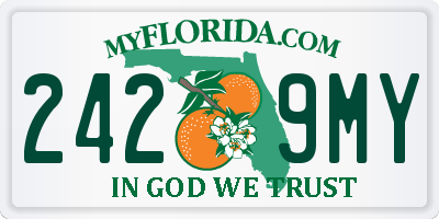 FL license plate 2429MY