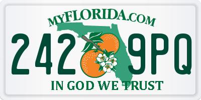 FL license plate 2429PQ