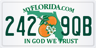 FL license plate 2429QB