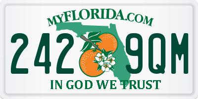 FL license plate 2429QM