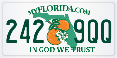 FL license plate 2429QQ