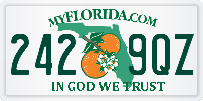 FL license plate 2429QZ