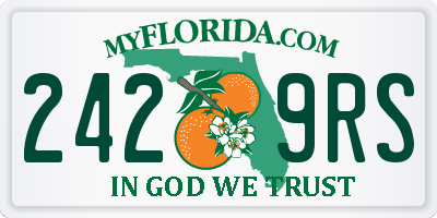 FL license plate 2429RS