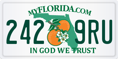 FL license plate 2429RU