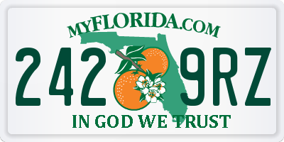 FL license plate 2429RZ