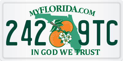 FL license plate 2429TC