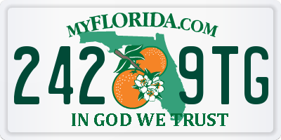 FL license plate 2429TG