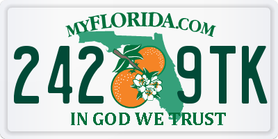 FL license plate 2429TK