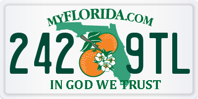 FL license plate 2429TL