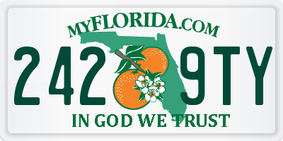 FL license plate 2429TY