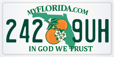 FL license plate 2429UH