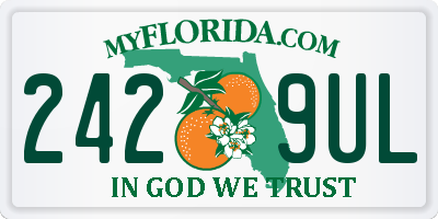 FL license plate 2429UL