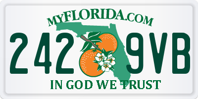 FL license plate 2429VB