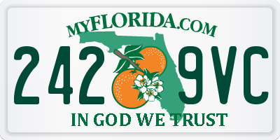 FL license plate 2429VC