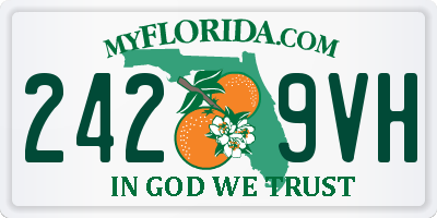 FL license plate 2429VH