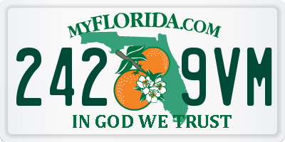 FL license plate 2429VM