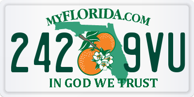 FL license plate 2429VU