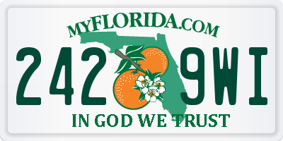 FL license plate 2429WI
