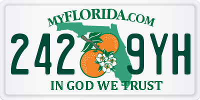 FL license plate 2429YH