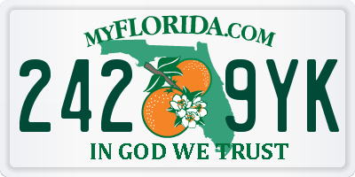 FL license plate 2429YK