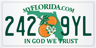 FL license plate 2429YL