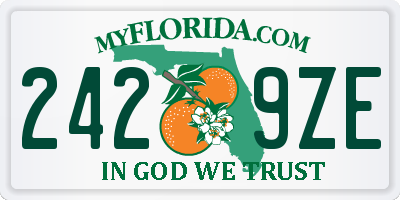 FL license plate 2429ZE