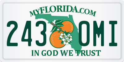 FL license plate 2430MI