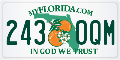 FL license plate 2430QM