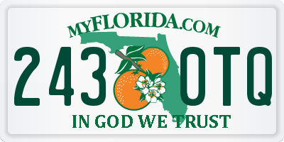 FL license plate 2430TQ