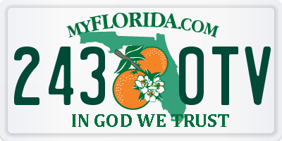 FL license plate 2430TV