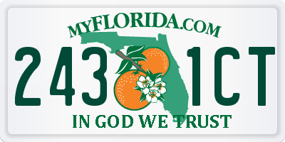 FL license plate 2431CT