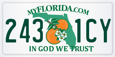 FL license plate 2431CY
