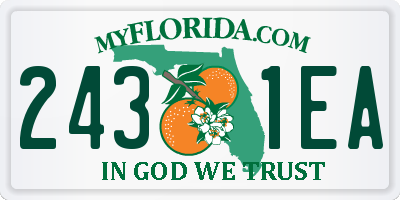 FL license plate 2431EA