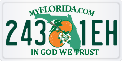 FL license plate 2431EH