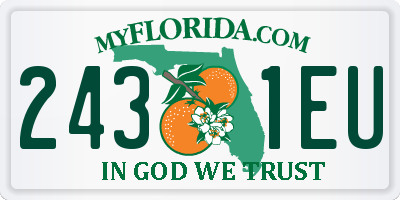 FL license plate 2431EU