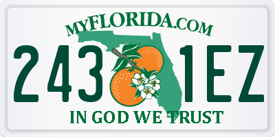 FL license plate 2431EZ