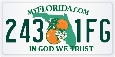 FL license plate 2431FG