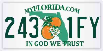 FL license plate 2431FY