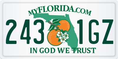 FL license plate 2431GZ