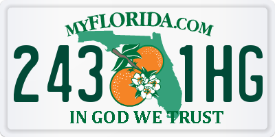 FL license plate 2431HG