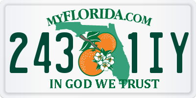 FL license plate 2431IY