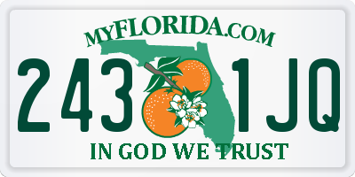 FL license plate 2431JQ