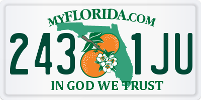 FL license plate 2431JU