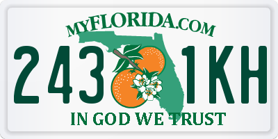 FL license plate 2431KH