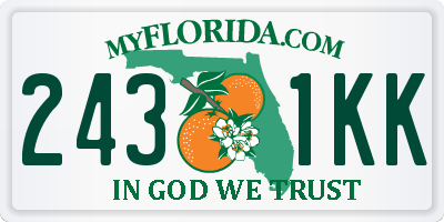 FL license plate 2431KK