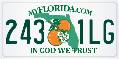 FL license plate 2431LG