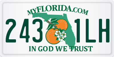 FL license plate 2431LH